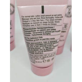 Clinique All About Clean Rinse Off Foaming Cleanser 1 Fl.oz (LOT OF 4) Travel Sz