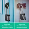 Locker Padlock, Combination Padlock, BeskooHome 4 Digit 6.5cm Long Shackle