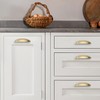 CABDM 10 Pack 4" Drawer Pulls Champagne Bronze Cabinet Cup