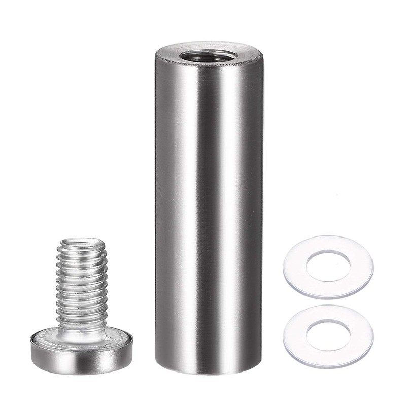 uxcell 3/4 Dia x 2-1/2"(19x62mm) Standoff Screws Wall Mount Sign