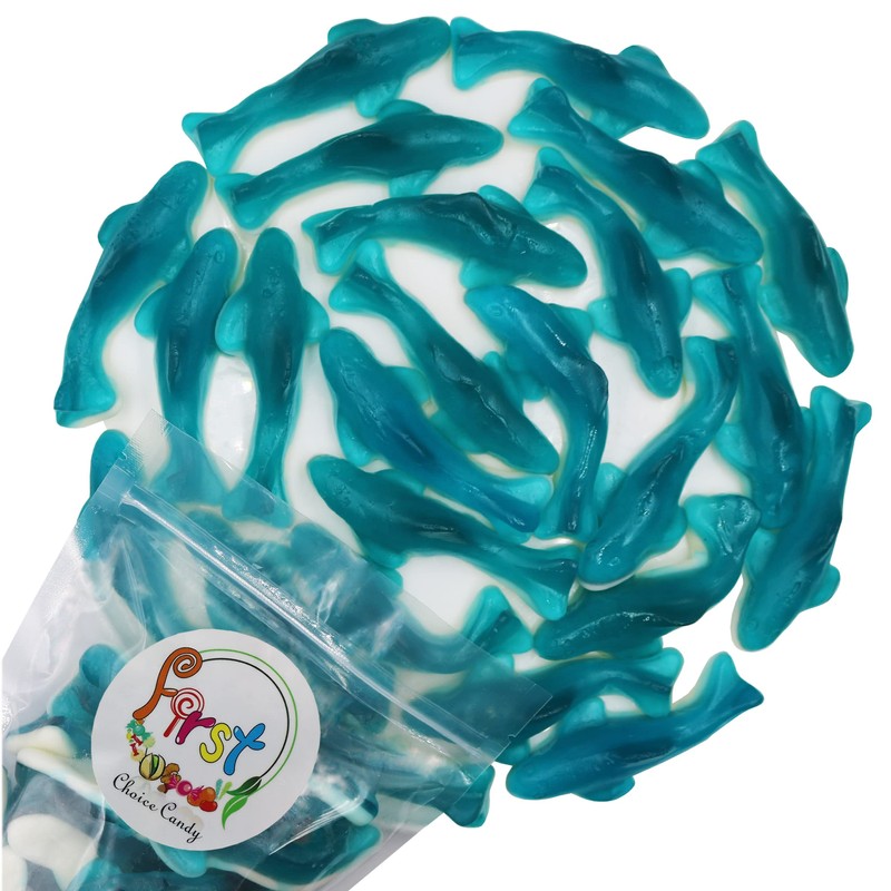 FirstChoiceCandy Fantastic Shark Gummy (Jumbo Blue, 2 Pound (Pack of