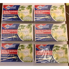 (6 boxes) (300 per box)Vintage Diamond Strike Anywhere Matches