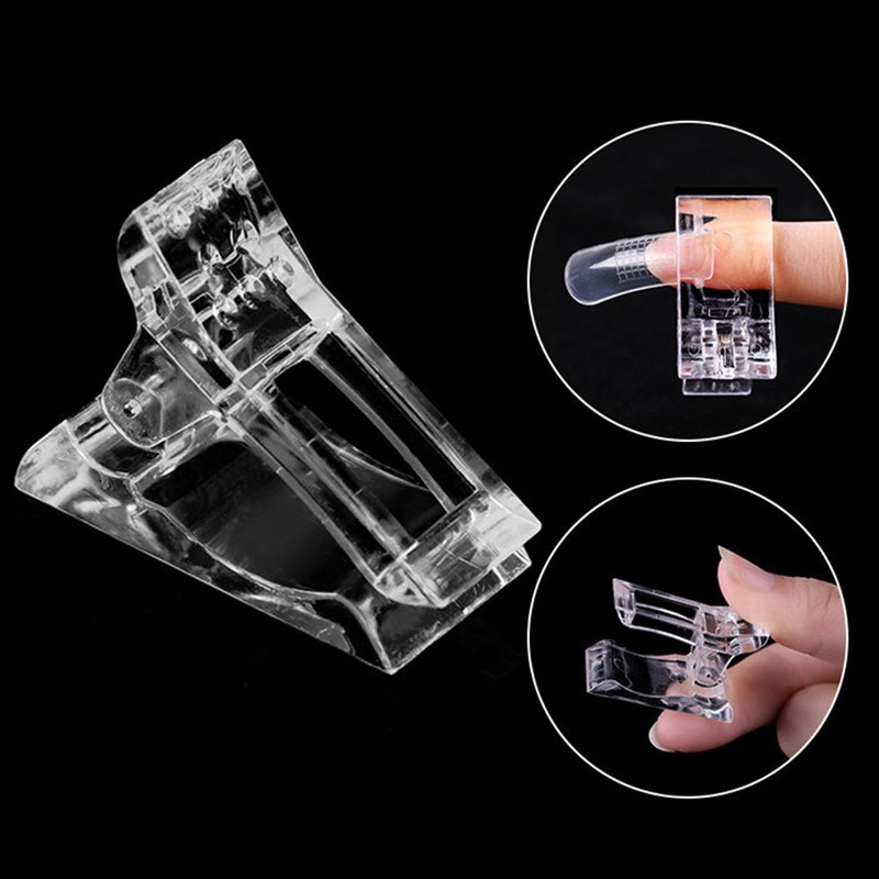 10 Pieces Transparent Nail Clips, Gel Nail Clips, Crystal Nail