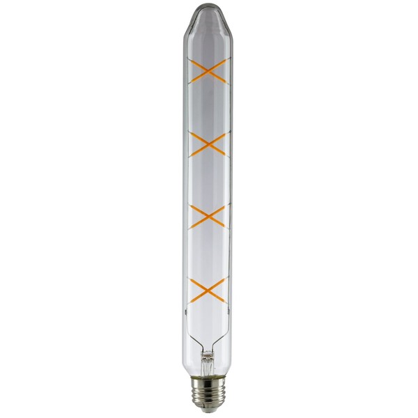 Sunlite LED Vintage T12 6W (40W Equivalent) Light Bulb Medium (E26) Base, Warm White