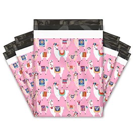 12x15 (50) Pink Llama Designer Poly Mailers Shipping Envelopes Premium Printed Bags