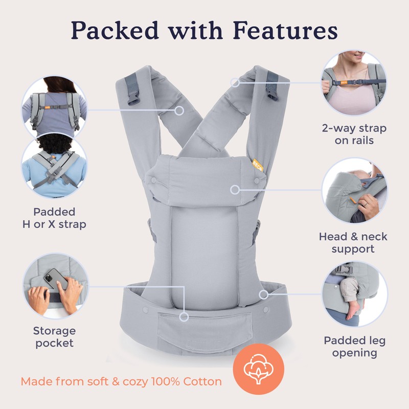 Beco Gemini Baby Carrier from Newborn to Toddler - Certified