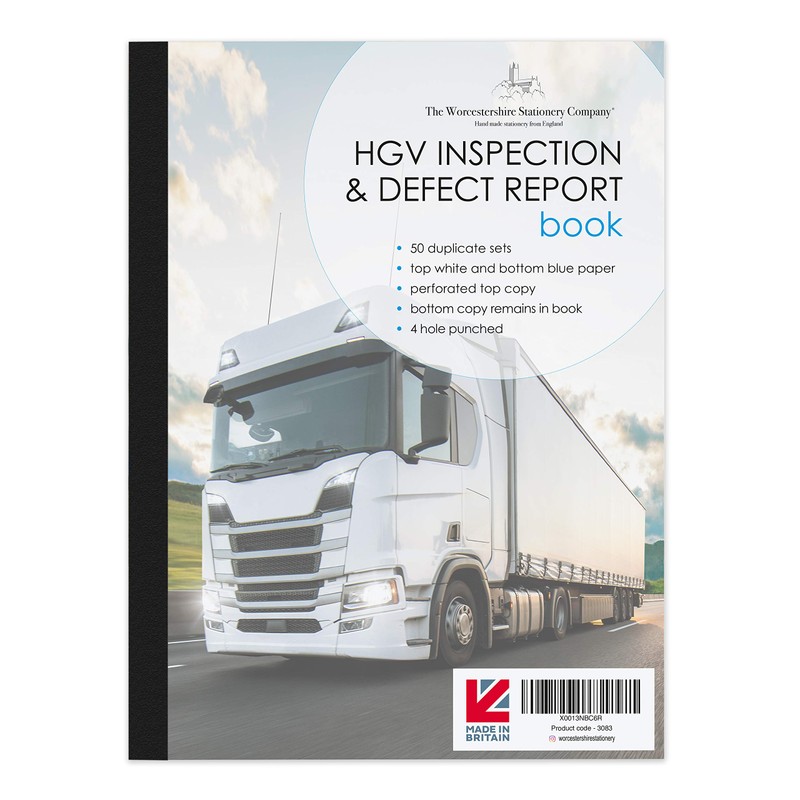 HGV Defect Inspection/Report Book, 2 Part (Duplicate)