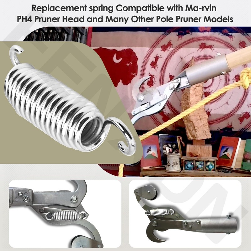 FENXDN 6 Pack Pole Pruner Replacement Spring Z104, Compatible with