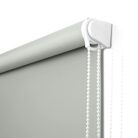 NUTRO CHILL Roller Shades for Windows, Thermal Insulated Fabric Roller Window Blinds for Home, Hotel, Club, Restaurant, Office (60" W x 68" L,Light Grey)