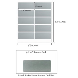 Mr- Label – 300 Pcs 1"x2.36" Rectangle Scratch Off Stickers – DIY Stickers for Gender Reveal DIY Lottery| Reward Programs | Scratch Tickets (Grey)