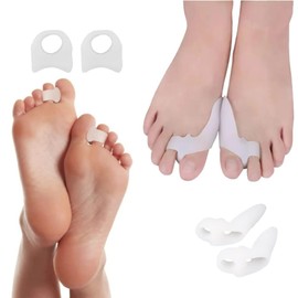 MADIOLA Set de Separadores de Dedos de Pie. Protectores de Juanetes Hallux Valgus, Correctores de Dedos de Martillo, Dedos superpuestos. Alivio de Dolor