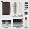Nicpro 33PCS Metal Mechanical Pencil Set in Leather Case, Art