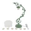 YIYIBYUS Table Lamp Flower Shaped Atmosphere Night Light Green LED