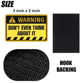 bvya 8 Pack Embroidered Patches Hook Backing Emblem Badge Applique Patch for Biker Motorcycle Backpack Caps Hats Uniform