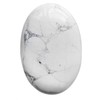 Lovionus89 White Howlite Turquoise Worry Stones, Natural Oval Palm Tree