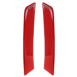 Moicstiy 2Pcs Car Reflective Trim Side Marker Stickers, Door Reflector Guard, Automotive Exterior Accessories, Truck Wheel Well Arch Bumper Fenders(Red)