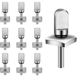 WADY 12pcs 316 Stainless Steel Surfboard Fin Screws with Plates & O-Rings, Waterproof Paddle Board Fin Screws Kit for Surf Longboard & SUP, Surfing Accessories