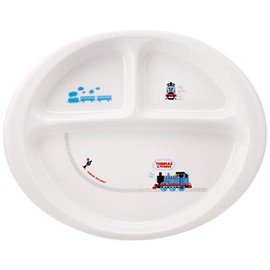 Thomas the Tank Engine 662117 Train Lunch Plate, Plate, 9.1 inches (23 cm), Children's Tableware, White