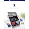 HISDERN T3-02 Brand Necktie, Handkerchief, Set of 3, Width: 3.3