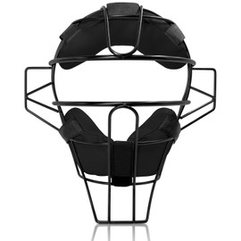 LeapBeast Softball Face Protection, Baseball Head Protection Mask, Adjustable Softball Catchers Gear, Durable and Safe Fielder Head Protection - Wide Field of View (Black)