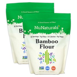 NuNaturals Bamboo Flour, 12 oz. (2-Pack)