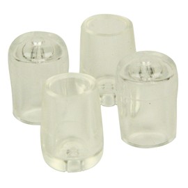 Tsuchino Clear Leg Cap for Pipes, 0.37 inches (9.5 mm), Pack of 4