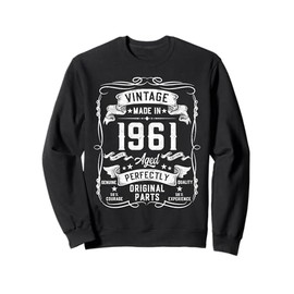 64th Birthday Gifts for Men 64yr 64 Years Old Vintage 1961 Sweatshirt