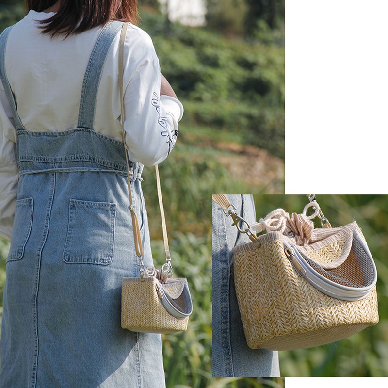 Hamster Shoulder Bag Breathable Soft Warm Adjustable Strap Small Pet