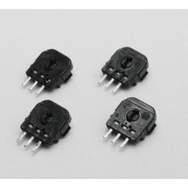 Gooms GC Gamecube Controller Potentiometers - Set of 4 - OEM Type 3 Replacement Pots for GCC Fix Replace Solder Black