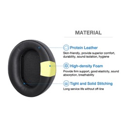 Voarmaks Upgrade Replacement Ear Pads Compatible with Beyerdynamic DT 240 PRO Monitoring Headphone, Bigger & Thicker, Protein Leather, Premium Comfort