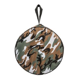 Camco Collapsible Bucket with Storage Case - Durable Pop Up Bucket with Watertight Fabric, Holds 3 Gallons of Water - Great for RVs, Camping, Fishing, Boating, Hiking and More - Camouflage (42994)