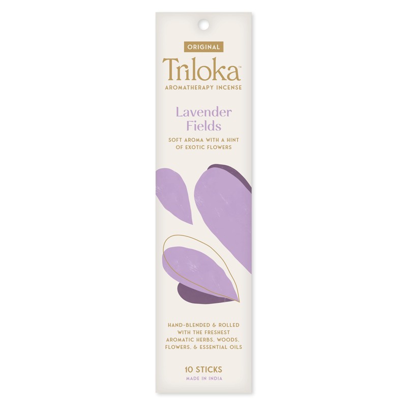 Triloka Original Incense, Lavender Fields, 10 Sticks