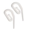White Plastic Curtain Hooks | Hooks For Pencil Pleat, Window,