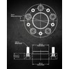 EVIL ENERGY 5x5 Wheel Spacers 1.5 inch Compatible with Jeep