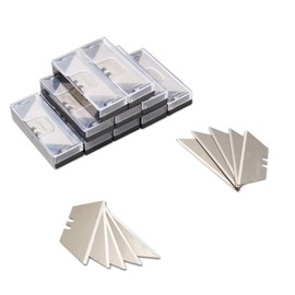 Nova Round Point Utility Knife Blades for Box Cutter, SK5 Carbon Steel, Durable and Cost-effective, Utility Blades for Most Standard Utility Knives, 100 Pack