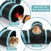 Rypet Guinea Pig Tunnel, 3 Way Collapsible Rabbit Tunnel, Small
