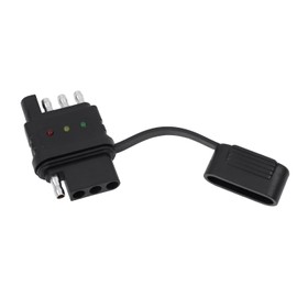 4-Way Flat Trailer Wiring Tester 4 Pin Trailer Light Tester for Turn Signal Tail Lights Trouble Shooter 4-Pin Trailer Light Wire Circuit Tester