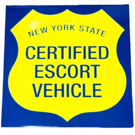 NYS Certified Escort Vehicle Magnet's for Pilot Car. (1 Pair)