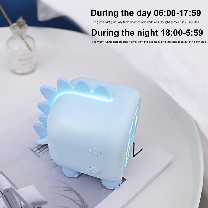 LED Alarm Clock Mini Portable Voice Control Temperature Display USB