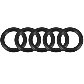 sourcing map 5 Pieces Metric Nitrile Rubber O-Rings Seals 17mm x 25mm x 4mm Rubber Seal Sealing Ring for Cream Dispenser Pump Quick Coupling Replacement Seal Transfer Adapter