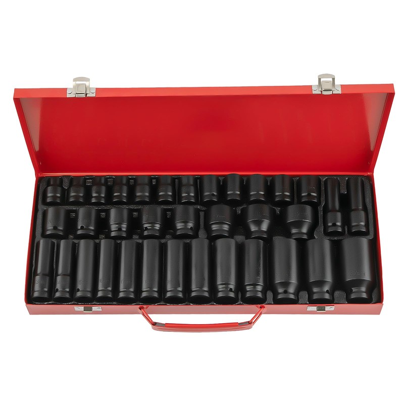 Udorich 35-Piece Deep Impact Socket Set for Ultimate Versatility, Reliable