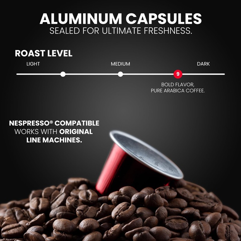 GILA Café Mexico Aluminum Coffee Capsules – Dark Roast Espresso