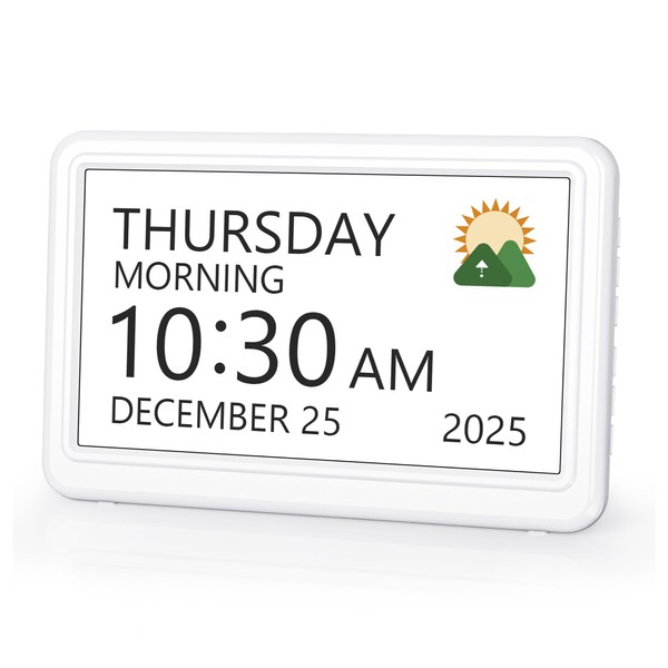 Roxicosly Digital Calendar, Electronic Day Date Alarm Clock, Digital Clock