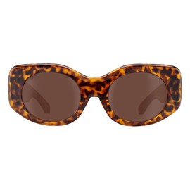 SPY OPTICS - Hangout Tort Brown Sunglasses Small Unisex Adult