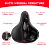 OSIGEI Bicycle Saddle, Gel Bicycle Seat, Wide, Soft, Comfortable, Breathable,