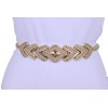 Unbranded Women Great Elegant Belt Gold Plated Metal Chain Link