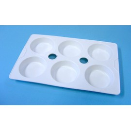 Major Brushes 6 Well Economy Palette - 1 Palette