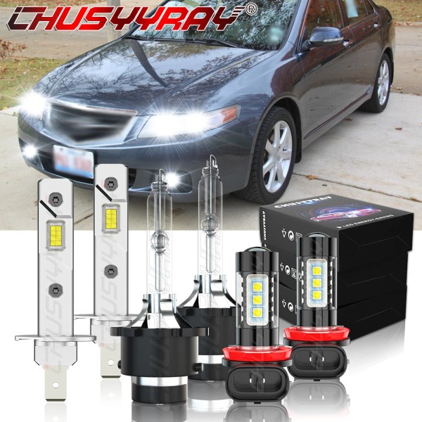 CHUSYYRAY Faros delanteros Hi/Lo + luces antiniebla para For Acura