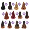 EFFGOCO Short French Curl Braiding Hair Color 30 12 Inch
