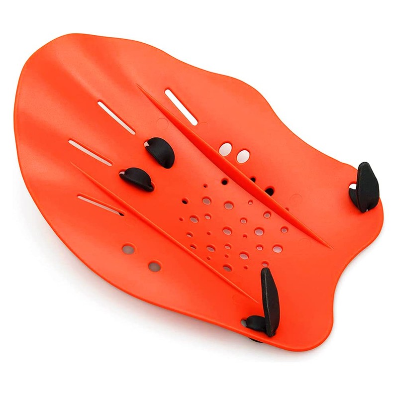 1 Pair of Swimming Hand Paddles Adjustable Swimming Training Aid